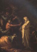 Salvator Rosa The Spirit of Samuel Called up before Saul by the Witch of Endor (mk05) oil painting artist